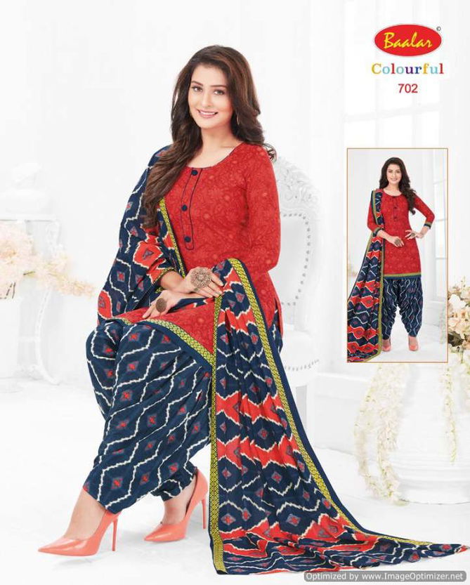 Baalar Colourful 7 Readymade Cotton Printed Designer Casual Dress Collection